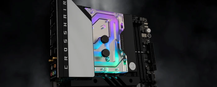 EK Water Blocks Quantum Line EK-Quantum Momentum² ROG Crosshair X670E Hero D-RGB Monoblock, Nickel, Acryl