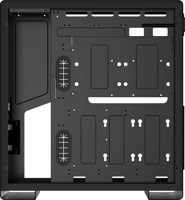 Jonsbo U5, schwarz, Glasfenster