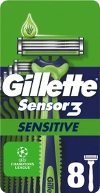 Gillette Sensor3 Sensitive Einwegrasierer,  8 Stück