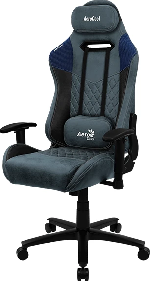 AeroCool Duke AeroSuede Gamingstuhl, blau/schwarz
