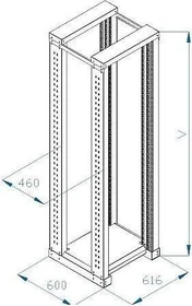 Triton RSX-42-XD6-CXX-A3 Universalgestell 42HE, zweiteilig, 600mm tief