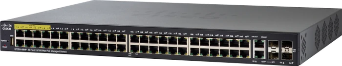 Cisco SF350 Rackmount Managed Switch, 48x RJ-45, 2x SFP, 2x RJ-45/SFP, 720W UPoE