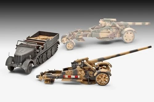 Revell Model Set Sd.Kfz.9 Famo 21cm Mörser 18 or 17cm Kanone 18