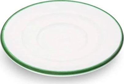 Gmundner Keramik Grüner Rand Unterteller Espresso 11cm