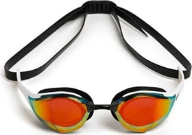 Arena Cobra Edge Swipe Mirror Schwimmbrille gold/weiß/schwarz
