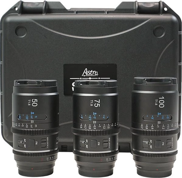 Sirui Astra 50/75/100mm T1.8 1.33x Anamorphic Neutral Flare 3-Lens Set für Sony E