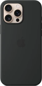 Apple Silikon Case mit MagSafe für iPhone 16 Pro Max schwarz