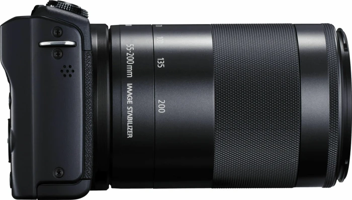 Canon EOS M200 schwarz mit Objektiv EF-M 15-45mm 3.5-6.3 IS STM und EF-M 55-200mm 4.5-6.3 IS STM
