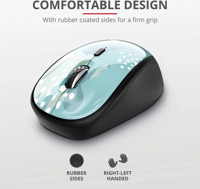 Trust Yvi Wireless Mouse Blue Brush, USB