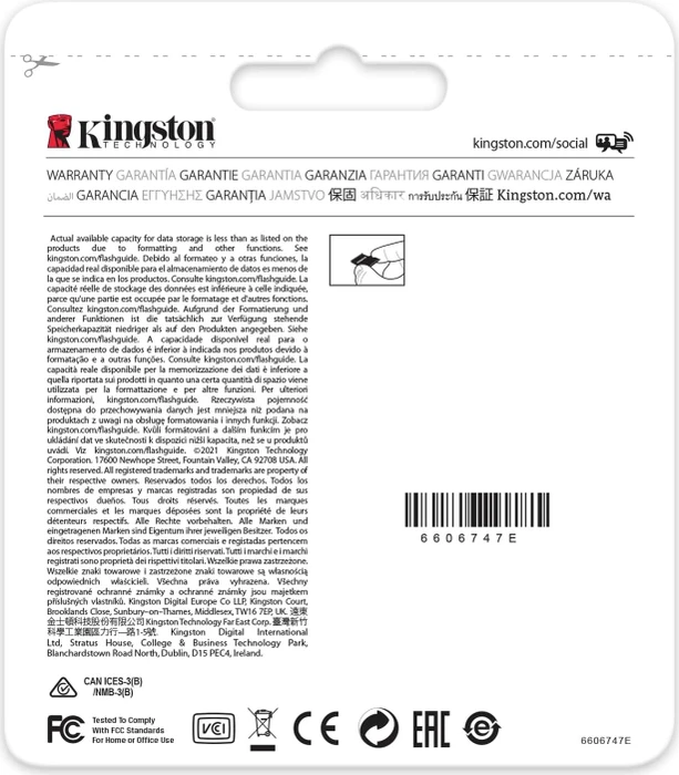 Kingston High Endurance R95/W45 256GB, UHS-I U1, A1, Class 10
