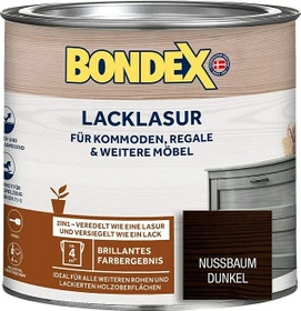 Bondex Lacklasur 2in1 innen nussbaum dunkel, 375ml