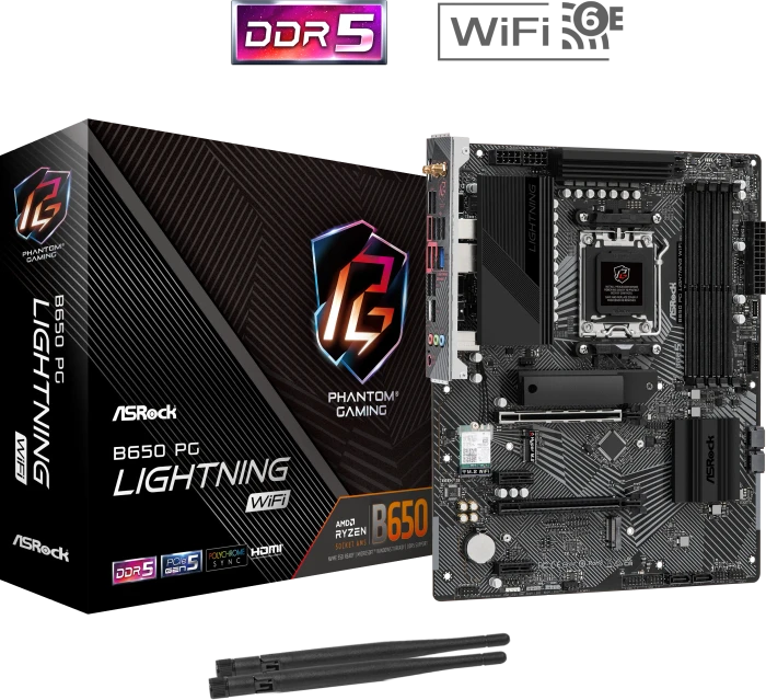 ASRock B650 PG Lightning WiFi (AMD AM5)