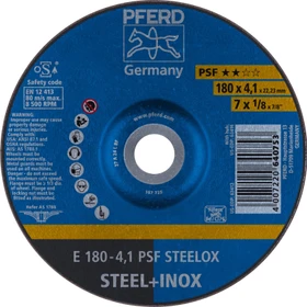 Pferd E 180-4.1 PSF STEELOX Schleifscheibe, 180x4.1x22.23mm, 10 Stück