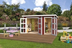 Lasita Maja Zambezi XL Gartenhaus schwedenrot