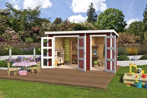 Lasita Maja Zambezi XL Gartenhaus schwedenrot