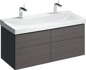 Geberit Xeno² Unterschrank für Waschtisch 117.4x53x46.2cm, 4 Schubladen, sculturagrau