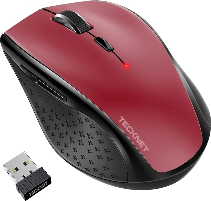 TeckNet Classic 2.4G Wireless, rot, USB