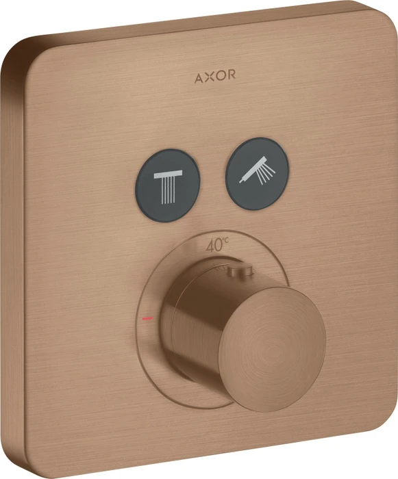 Hansgrohe Axor ShowerSelect softcube Thermostat mit 2 Ventilen brushed red gold