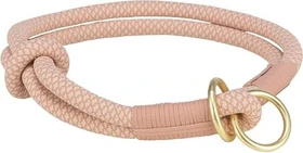 Trixie Soft Rope Zug-Stopp-Halsband, M, Rosa/Hellrosa