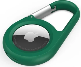 Belkin Secure Holder mit Karabinerhaken für Apple AirTag grün