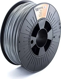 Basicfil PETG, silver, Spule, 1.75mm, 1.00kg