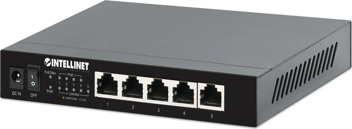 Intellinet Desktop 2.5G Switch, 5x RJ-45, 55W PoE+