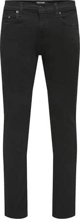 ONLY & SONS Slim Mid Loom Jeans black denim (Herren)