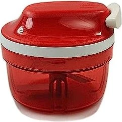Tupperware Supersonic Turbo Zwiebelschneider Manueller Zerkleinerer rot