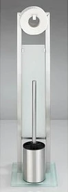 Wenko Rivalta WC-Garnitur silber Metall