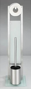 Wenko Rivalta WC-Garnitur silber Metall