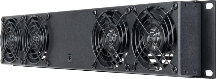 SilverStone 19" externes Lüftermodul, mit 4x 80mm Lüfter, schwarz, 2HE
