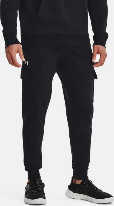 Under Armour Rival Fleece Cargo Trainingshose lang schwarz/weiß (Herren)