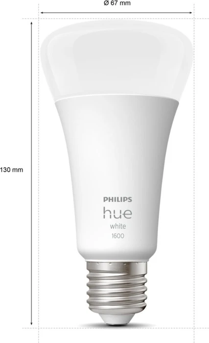 Philips Hue White 1600 LED-Bulb E27 15.5W/827