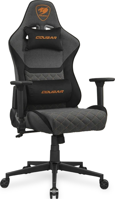 Cougar Armor One V2 Stoff Gamingstuhl, schwarz/grau