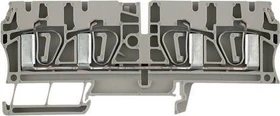 Weidmüller ZDU 4/4AN Durchgangs-Reihenklemme, Zugfederanschluss, 4 mm², 800 V, 32 A, dunkelbeige