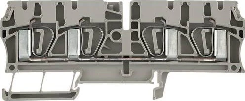 Weidmüller ZDU 4/4AN Durchgangs-Reihenklemme, Zugfederanschluss, 4 mm², 800 V, 32 A, dunkelbeige