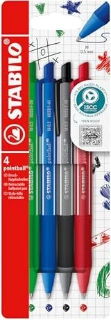 STABILO pointball colorful Kugelschreiber, 4er-Set