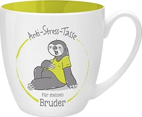 Sheepworld Kaffeebecher Anti-Stress Tasse für meinen Bruder 450ml