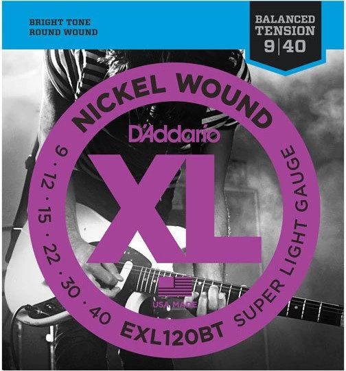 D'Addario XL Nickel Wound Balanced Tension Super Light