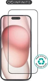eSTUFF Infinite Titan Shield Full Cover Screen Protector für Apple iPhone 16 Pro schwarz
