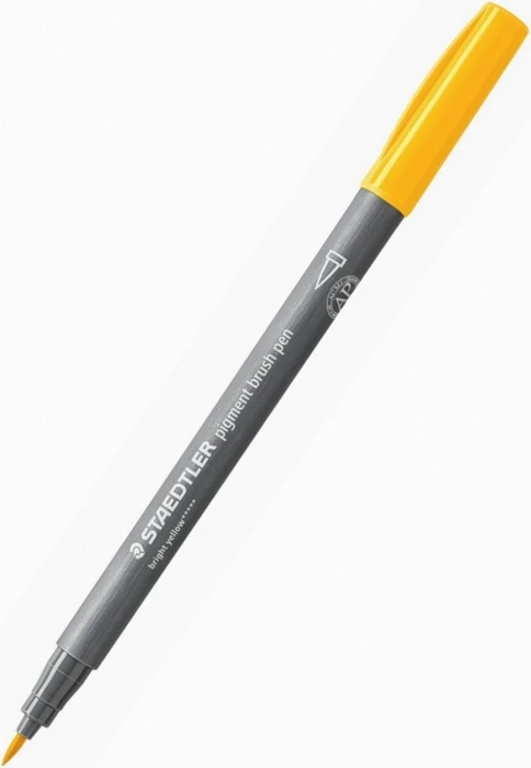 Staedtler pigment brush pen 371 sonnengelb, 10er-Pack
