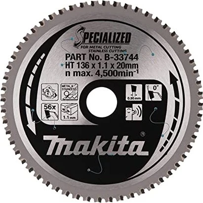 Makita Specialized Kreissägeblatt 56Z, 136x1.1x20mm, 1 Stück