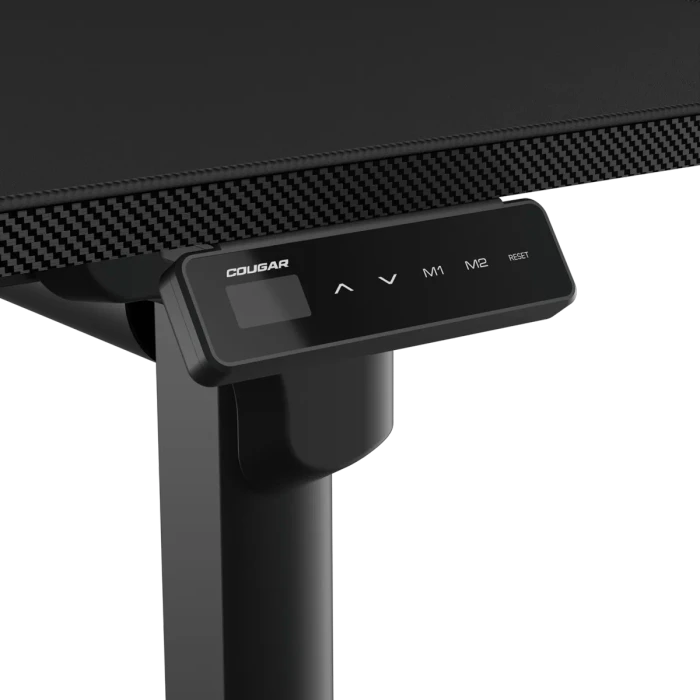 Cougar E-Grav Gaming Desk elektrisch höhenverstellbarer Schreibtisch 160x75cm Carbon-Optik/schwarz