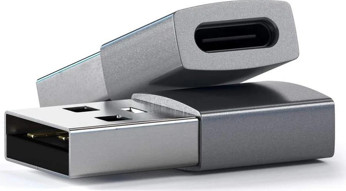 Satechi USB-A 3.0 [Stecker] auf USB-C 3.0 [Buchse] Adapter, space gray