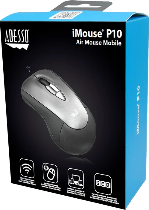 Adesso iMouse P10 Air Mouse Mobil silber/grau, USB-A