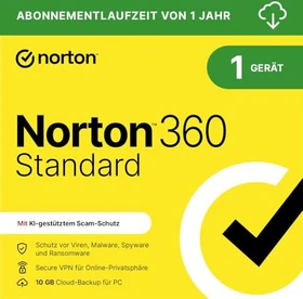 NortonLifeLock Norton 360 Standard, 1 User, 1 Jahr, ESD (deutsch)
