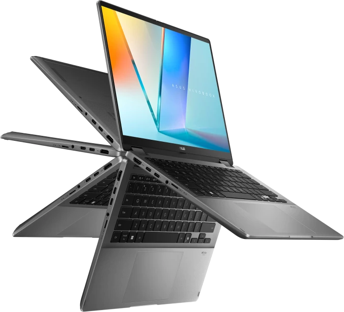ASUS VivoBook 14 Flip TP3407SA-QL003W, Matte Gray, Core Ultra 5 226V, 16GB RAM, 512GB SSD, DE