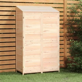 vidaXL Massivholz Geräteschrank 102x174cm natur