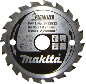 Makita Specialized Kreissägeblatt 20Z, 85x1x15mm, 1 Stück
