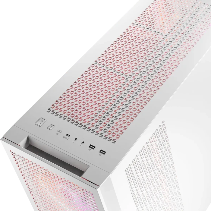 Modecom Volcano Expanse T Apex ARGB Midi, weiß, Glasfenster